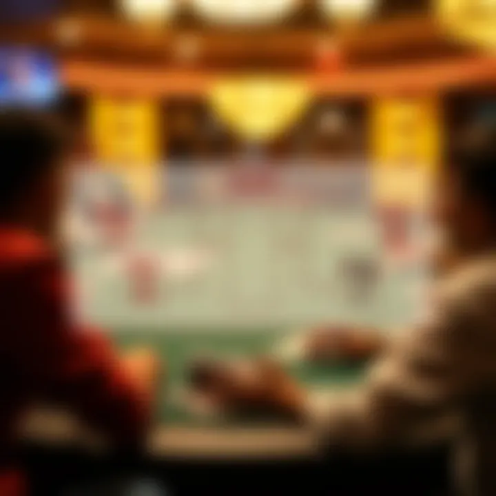 Diagram illustrating tournament play in poker