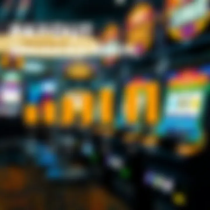 Graph illustrating the payout percentages of various slot machines