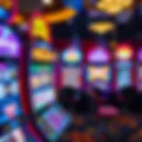 Vibrant display of top online slot games