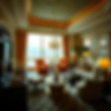 Luxurious Bellagio Hotel suite with elegant decor and stunning views