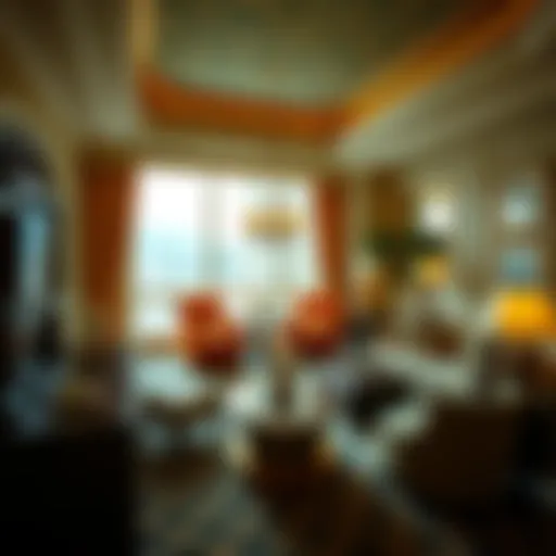 Luxurious Bellagio Hotel suite with elegant decor and stunning views