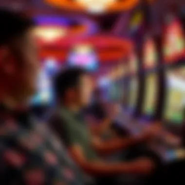 Players enjoying their time at the slots