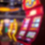 Live Jackpot Game Interface Vibrant illustration of a live jackpot game interface with glowing graphics.