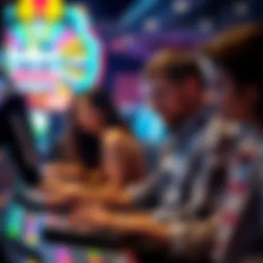 Player Engagement in Live Jackpots An intriguing visual representation of player engagement during a live jackpot gaming session.