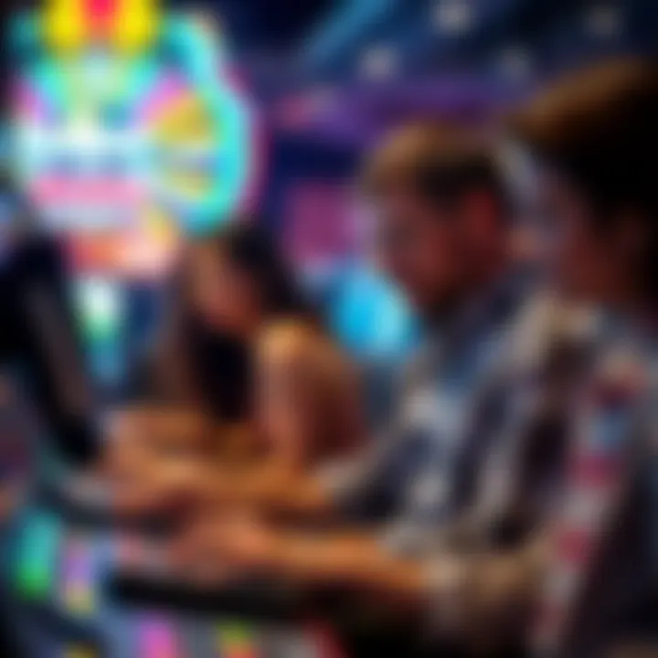 Player Engagement in Live Jackpots An intriguing visual representation of player engagement during a live jackpot gaming session.