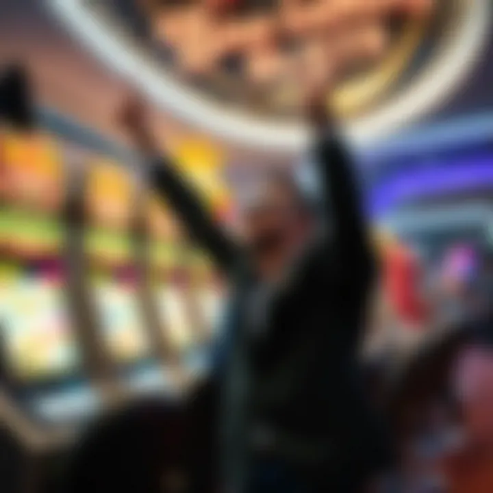 Euphoria of Winning at Live Slots Celebrating a big win in Brian Christopher Slots Live