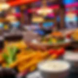 A lavish spread of diverse culinary offerings at Red Rock Casino's buffet