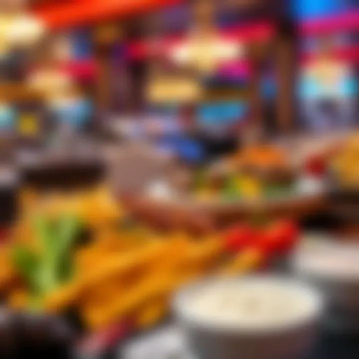 A lavish spread of diverse culinary offerings at Red Rock Casino's buffet