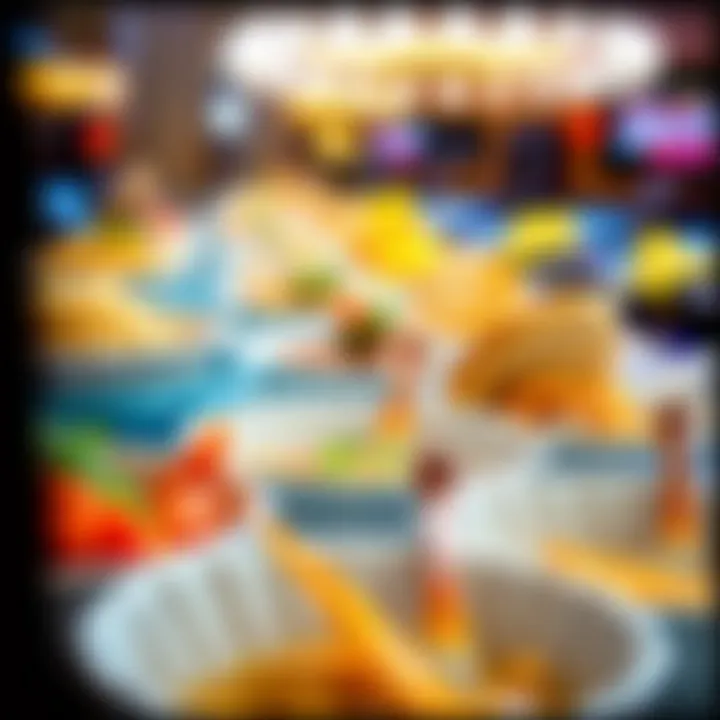 A close-up of delectable dishes served at the Red Rock Casino buffet