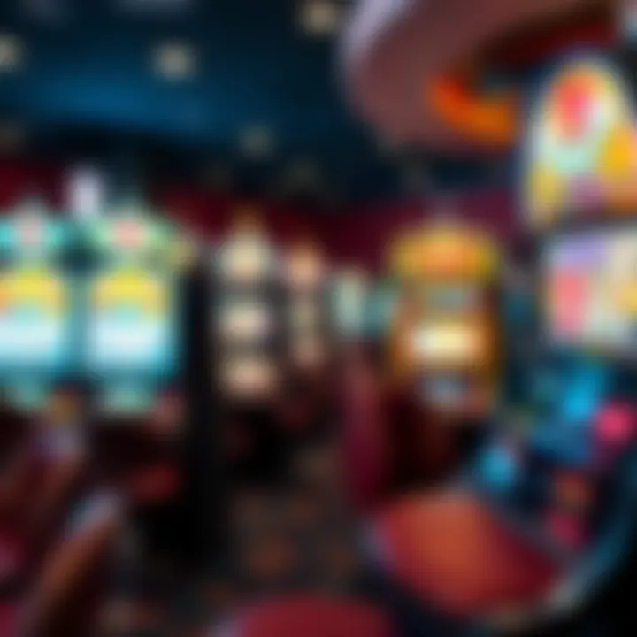 A variety of casino slot machines showcasing different themes