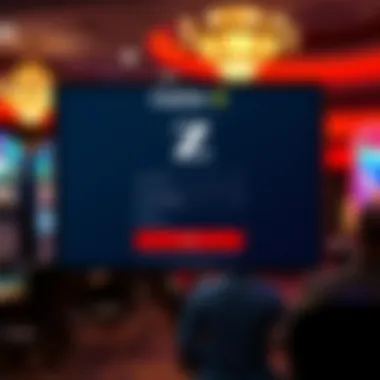 Illustration of the Casino Z login interface highlighting user-friendly design