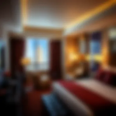 Luxurious hotel room in Las Vegas