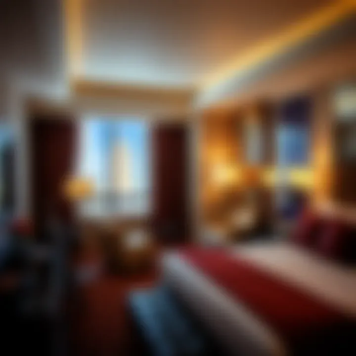 Luxurious hotel room in Las Vegas