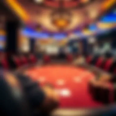 A table showcasing various poker game setups