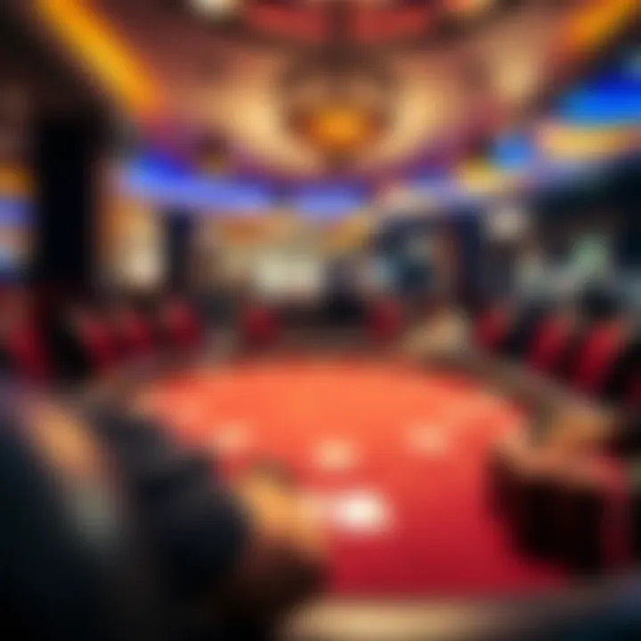 A table showcasing various poker game setups