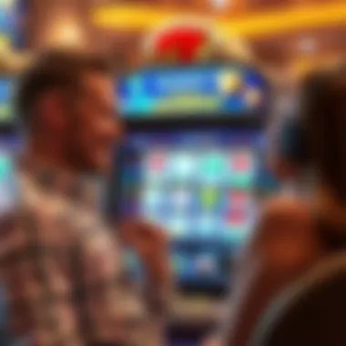 User interface of a jackpot slots application