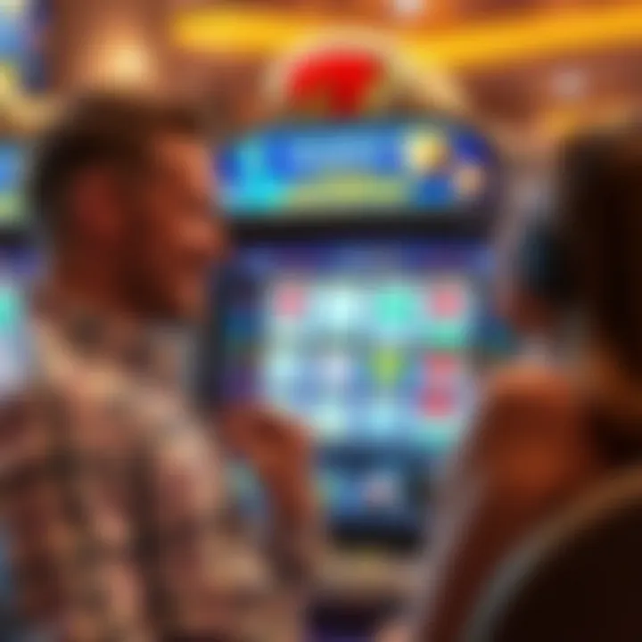 User interface of a jackpot slots application