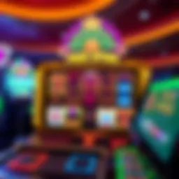 A vibrant online slot game interface showcasing free spins