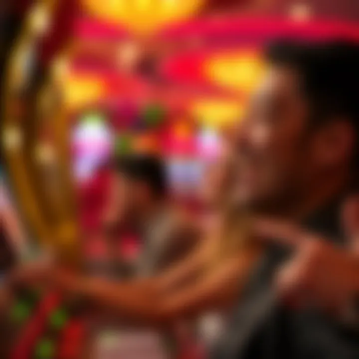 Engaged Player Enjoying Jackpot Magic