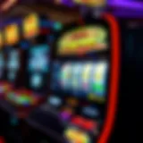 High payout slot machine display