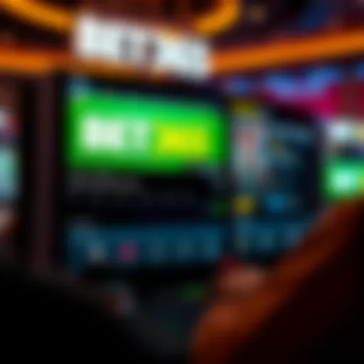 Dynamic interface of Bet 365 Live showcasing live betting options