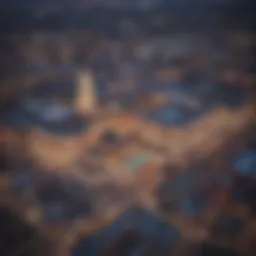 Aerial view of Boston showcasing the casino landscape