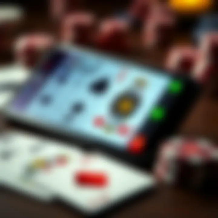 Diverse Genres of Card Games Diverse genres of card games available on a mobile device