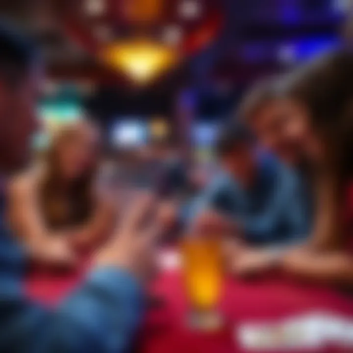 Friends Engaging in Virtual Card Games Group of friends engaging in a virtual card game session