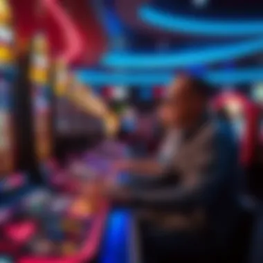 The Psychology Behind Player Choices in Online Slots Conceptual art showcasing player behavior and psychology