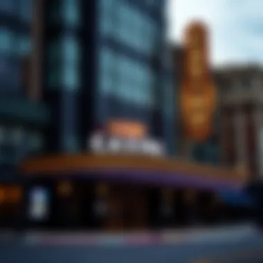 Exterior view of the Casino on Delaware Avenue, showcasing its modern architecture