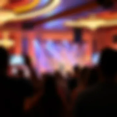 Live entertainment event at the casino, showcasing performers and audience engagement