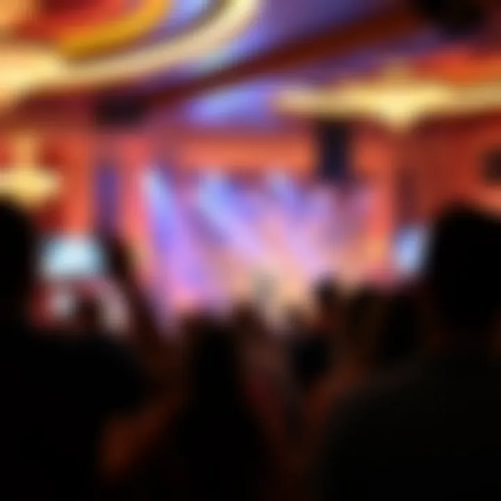 Live entertainment event at the casino, showcasing performers and audience engagement