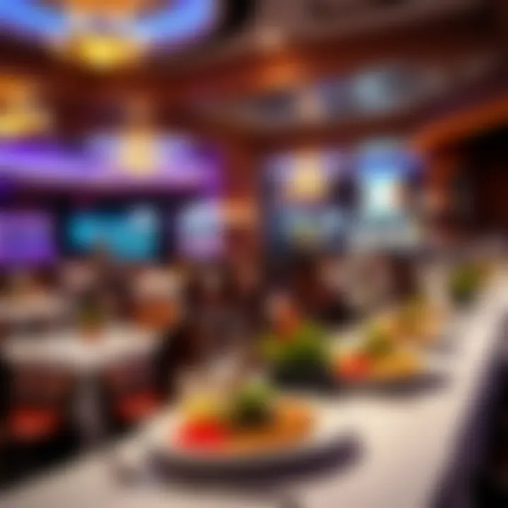 Elegant dining setting within Diamond Jacks Casino