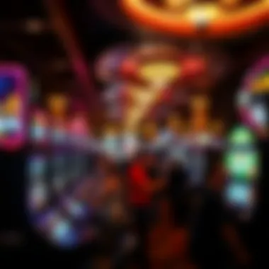 Interior shot of the gaming floor bustling with activity