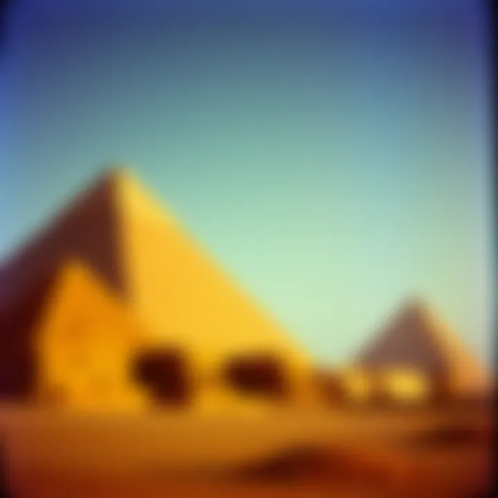 Great Pyramids: A Symbol of Ancient Riches Stunning view of the Great Pyramids representing ancient riches
