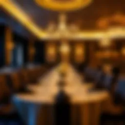 Elegant dining setup at Ellis Island Casino Restaurant