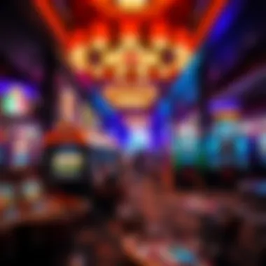 Vibrant gaming atmosphere within the casino
