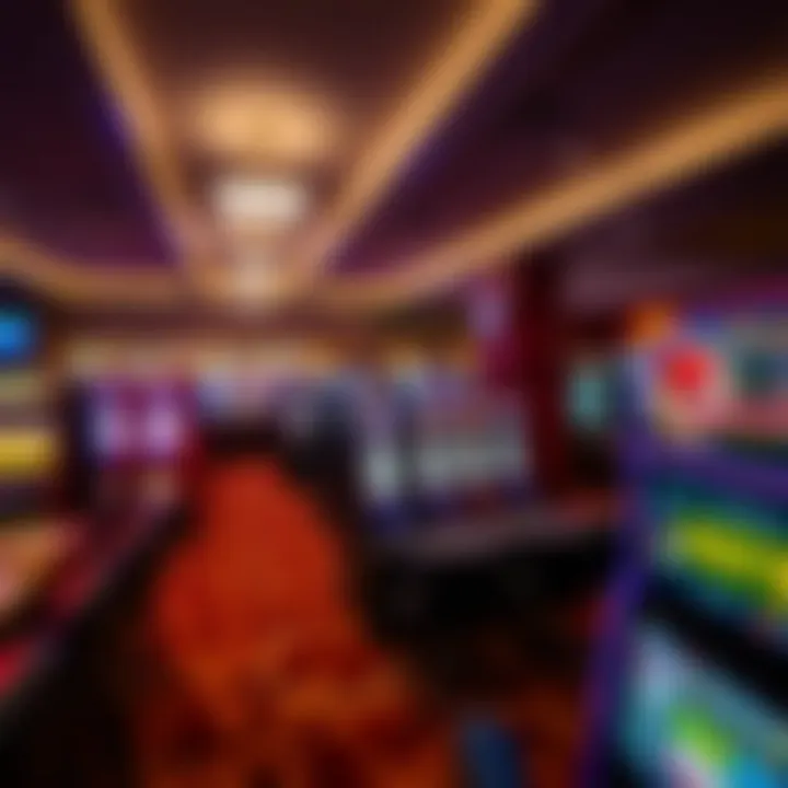 Gaming floor filled with diverse table games and slot machines