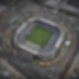 Aerial view of the FanDuel Sportsbook location in New Jersey