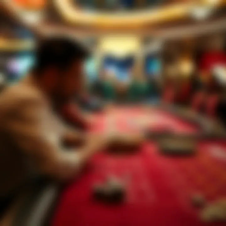 Strategic Insights at the Craps Table Player contemplating strategies at a craps table