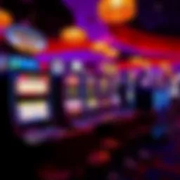 A vibrant display of free slot machines at Turning Stone Casino