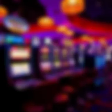 Vibrant Display of Free Slots at Turning Stone A vibrant display of free slot machines at Turning Stone Casino