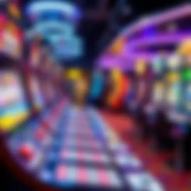 Diverse Slot Machines in an Online Casino A vibrant display of various slot machines in an online casino environment