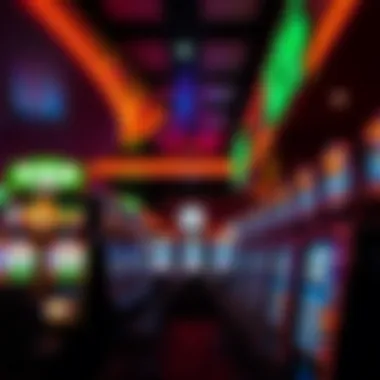 Casino Atmosphere in Las Vegas Interior of a popular Las Vegas casino filled with slot machines