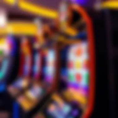 Innovative Slot Machine Design Close-up of a modern slot machine with digital screen