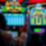 A player engaging with an online game interface displaying real-time earnings