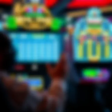 A player engaging with an online game interface displaying real-time earnings