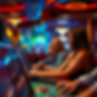 Engaged Players in Casino Environment Engaged players enjoying a casino environment