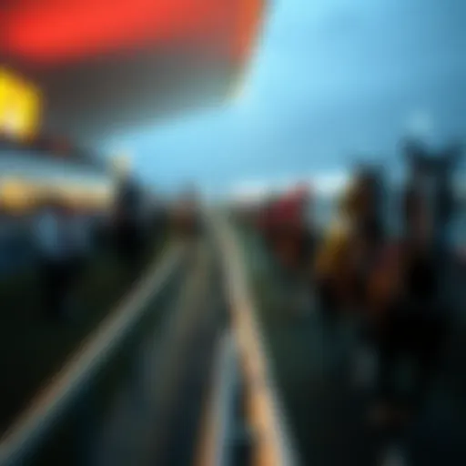 Exciting horse racing event showcasing vibrant atmosphere