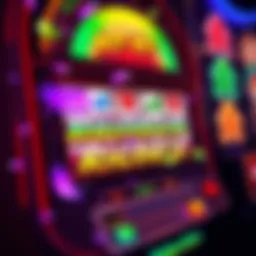 Visual representation of the Hot Hit Rainbow Riches slot machine showcasing its vibrant graphics and symbols.